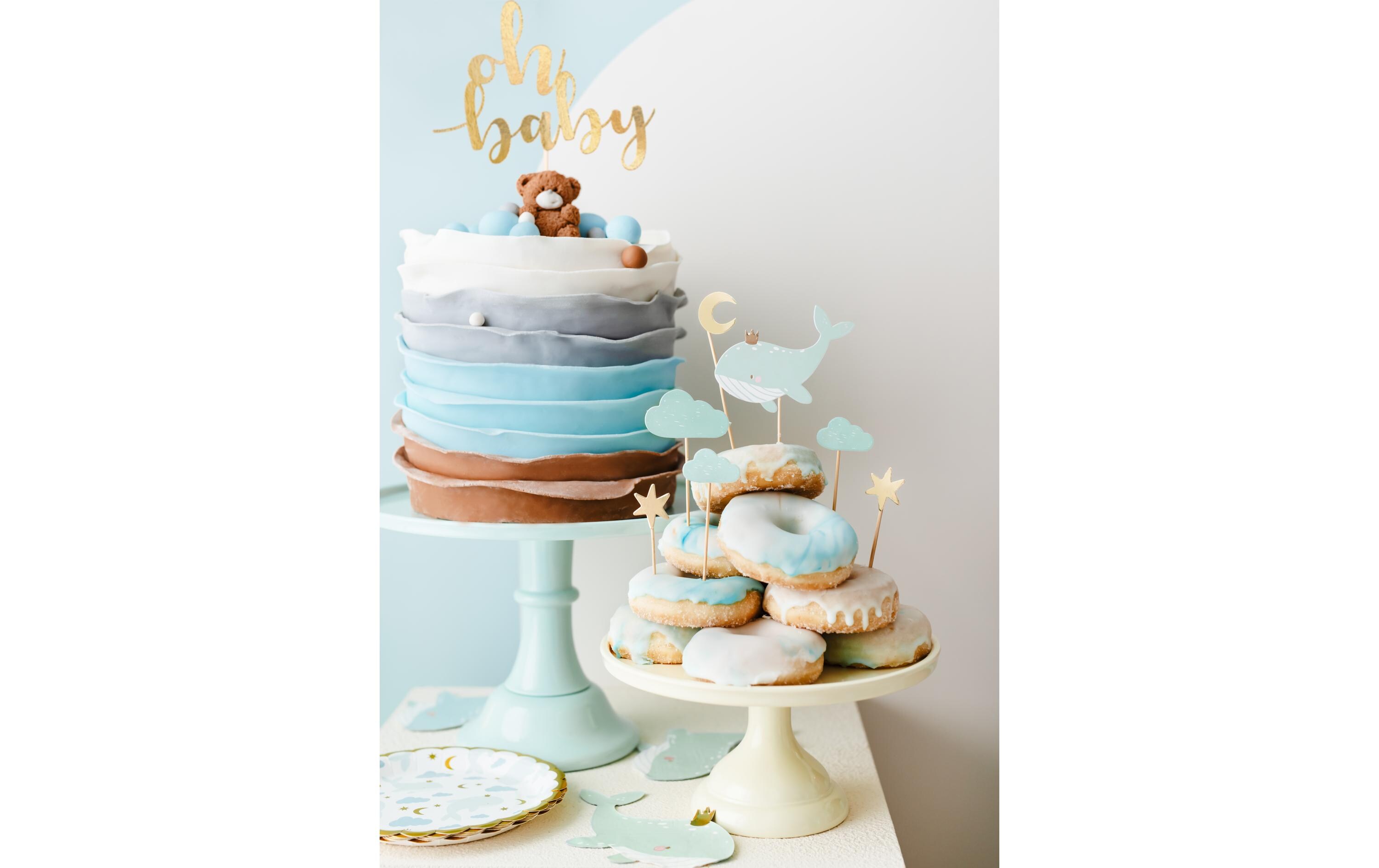 Einwegteller Wal 6 StückPappteller für eine Babyparty