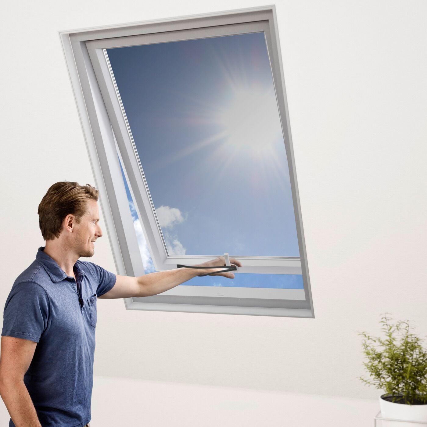 WindhagerFliegengitter für Dachfenster «Cool», 130 x 150 cm
