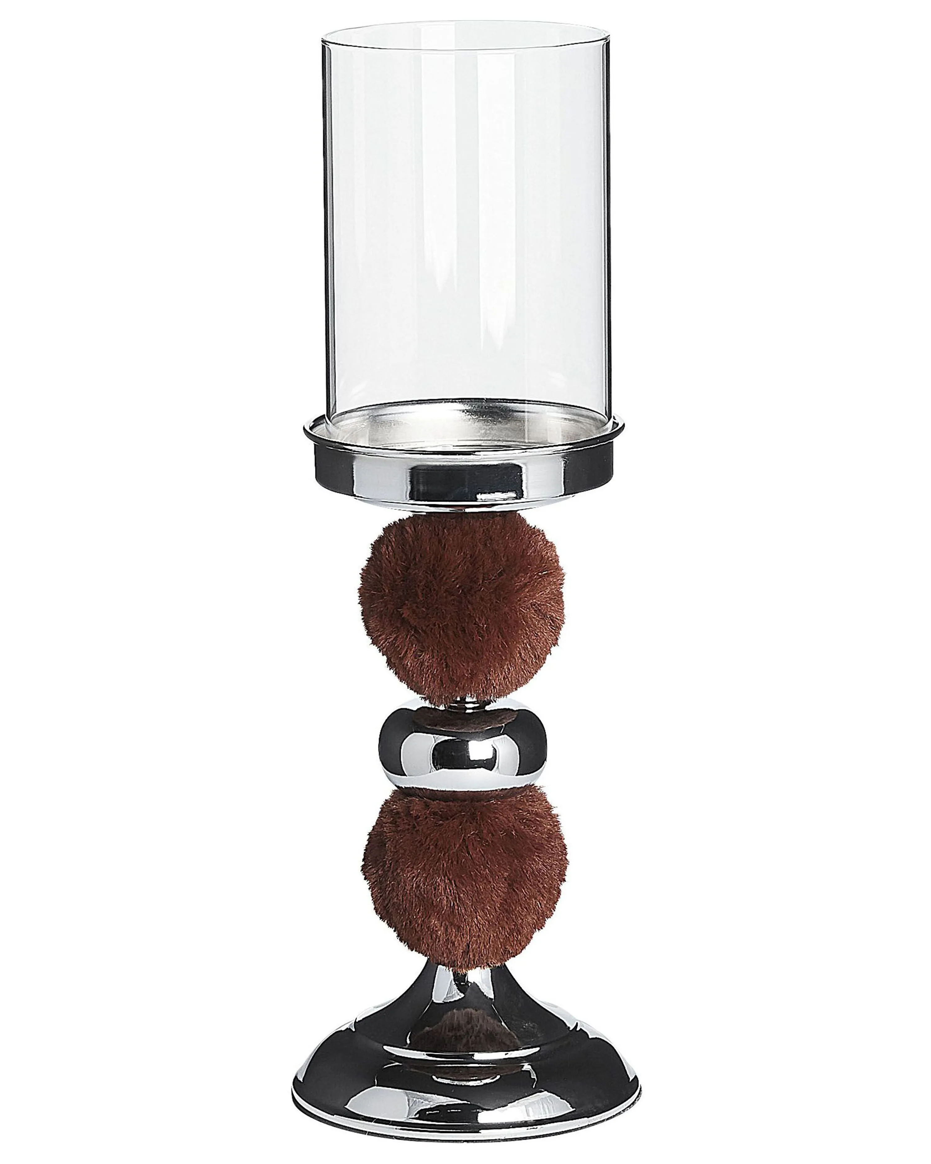 Kaarshouder PADRE Glas 38 cm Bruin