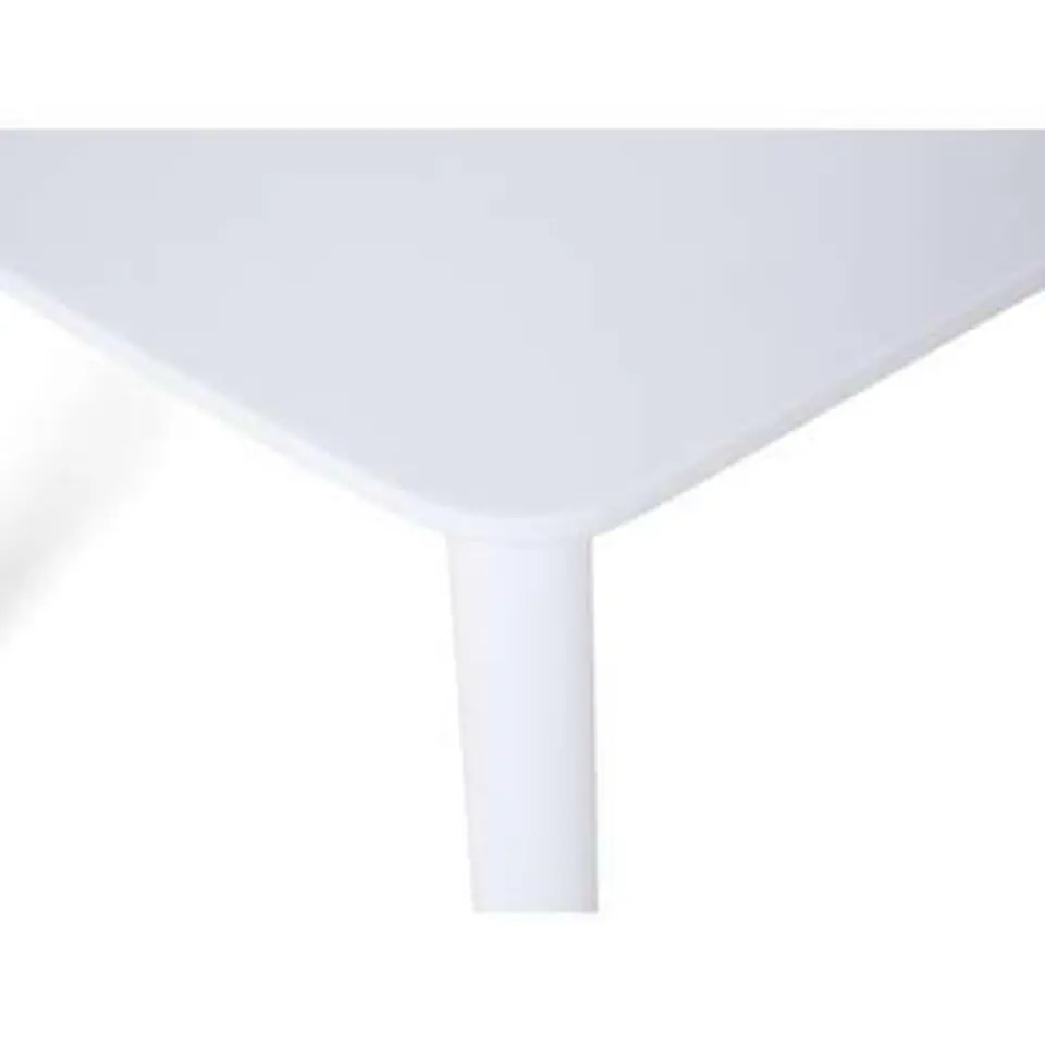 SANFORD - Uitschuifbare eettafel - Wit - 80 x 120/160 cm - MDF