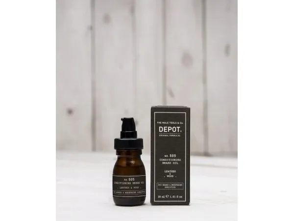 Depot No. 505 Conditioning Beard Oil Leather & Wood 30 ml