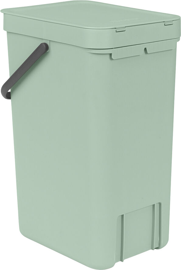 Brabantia Affaldsspand m/låg sort.kon. 16 ltr Jade green