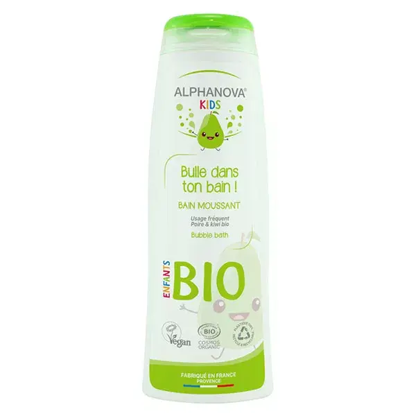 Espuma de Banho Infantil Alphanova com Aroma de Pera Orgânica 250ml