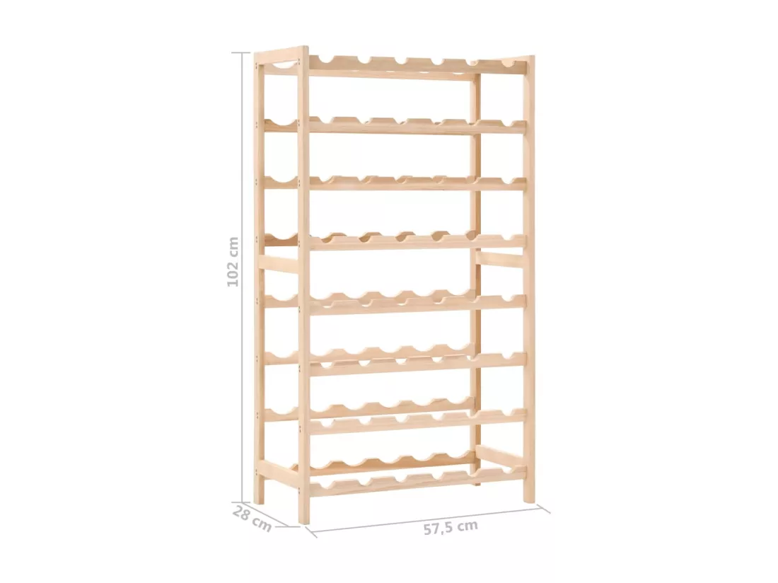 Casier à bouteilles Bois de cèdre 57,5 x 28 x 102 cm