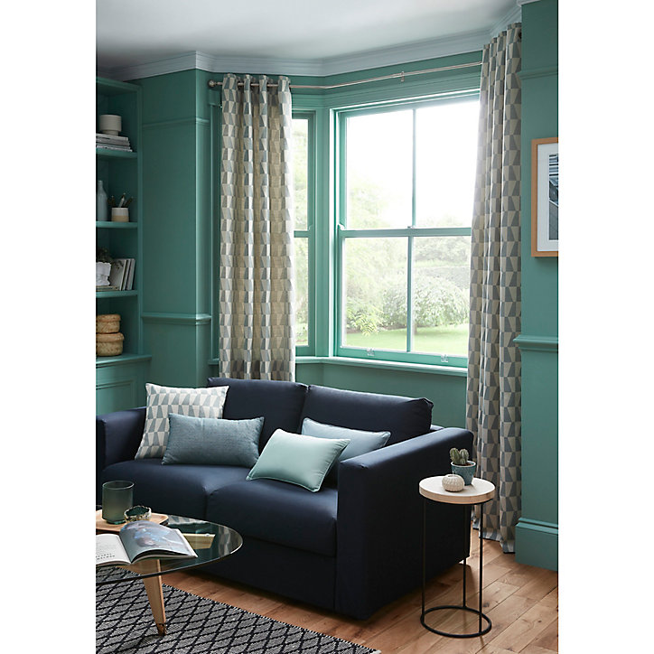 Rideau GoodHome Lindi vert l.140 x H.260 cm