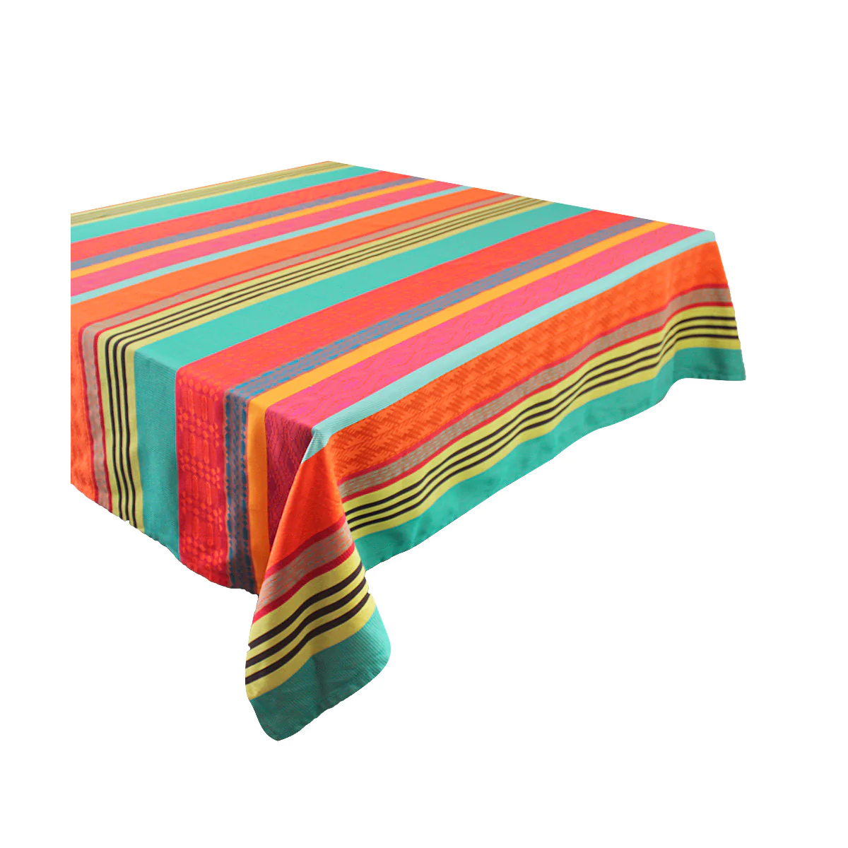 Nappe enduit imperméable pur coton multicolore 175x250 Garnier Thiebau