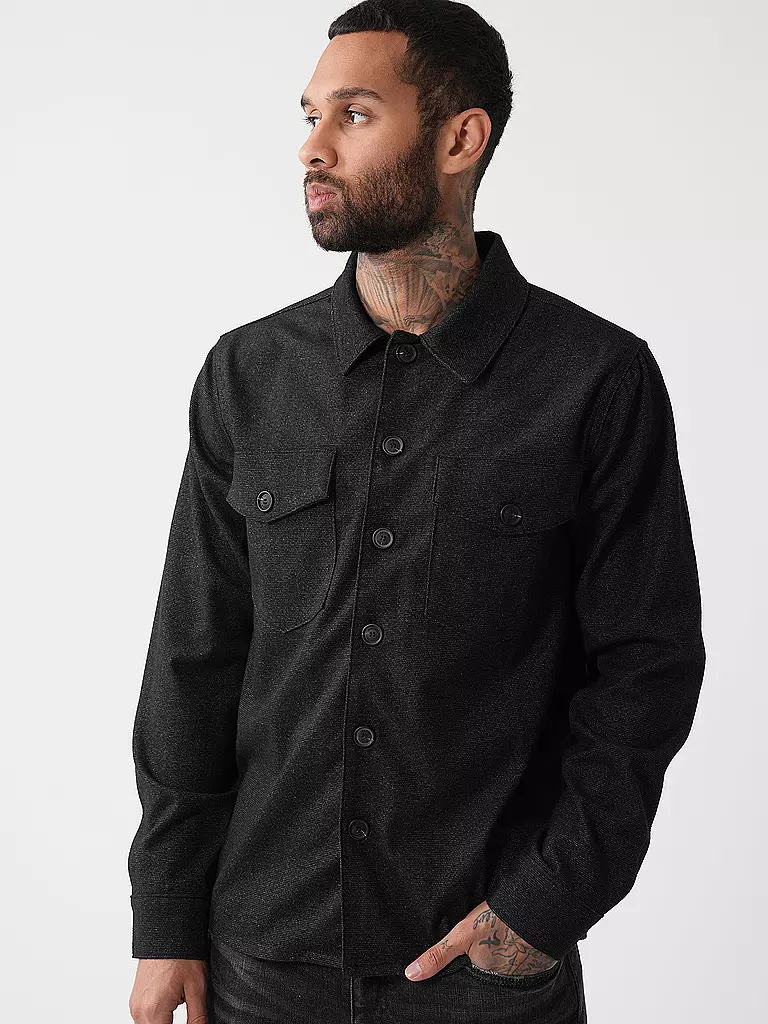 GABBA Overshirt CLIPPER SHAFI  schwarz
