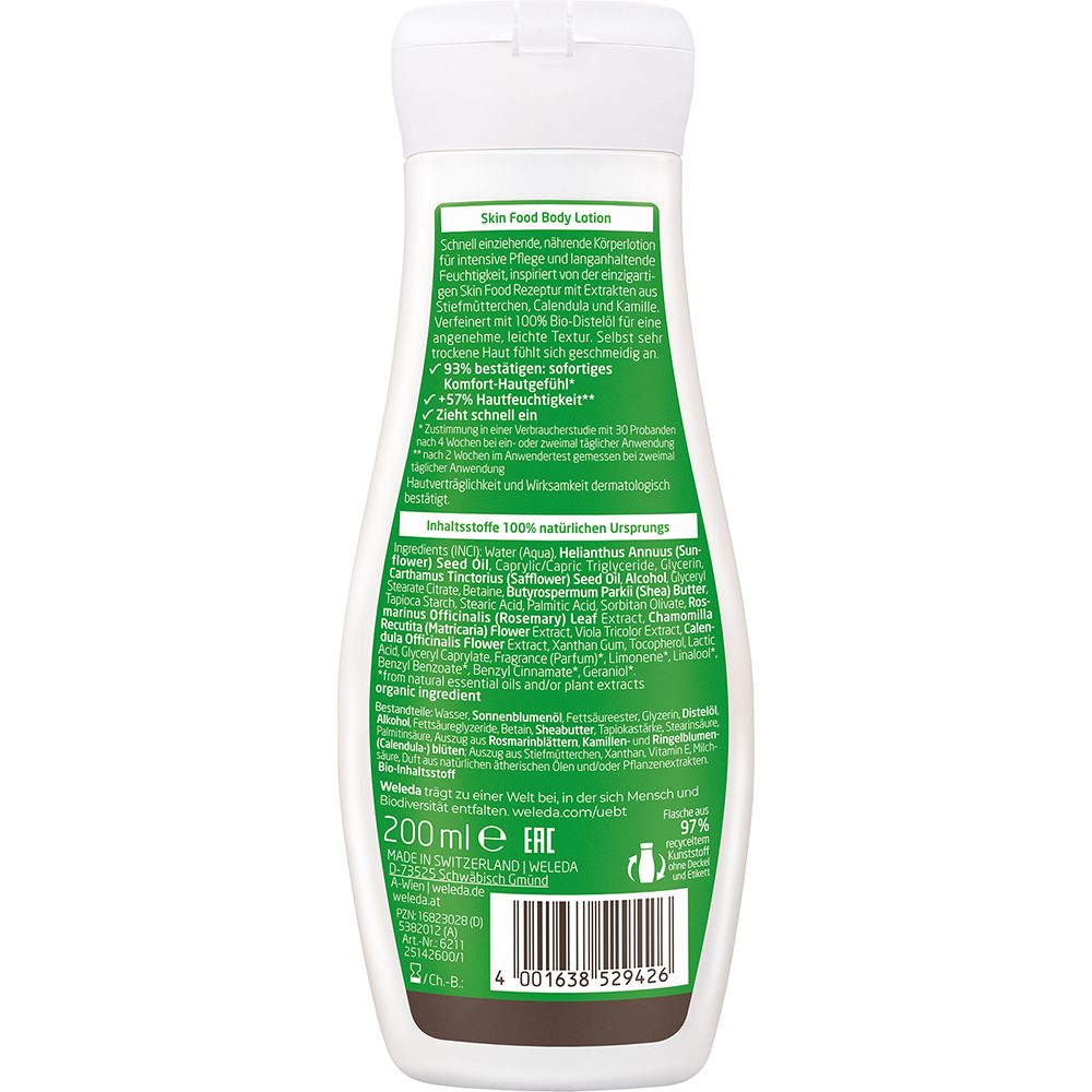 Weleda Body Lotion Skin Food - feuchtigkeitsspendende Körperlotion, trockene bis sehr trockene Haut