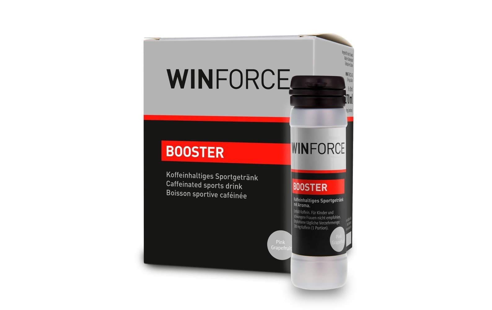 Getränk Booster Grapefruit, 9 StückKoffeinhaltiges Sportgetränk