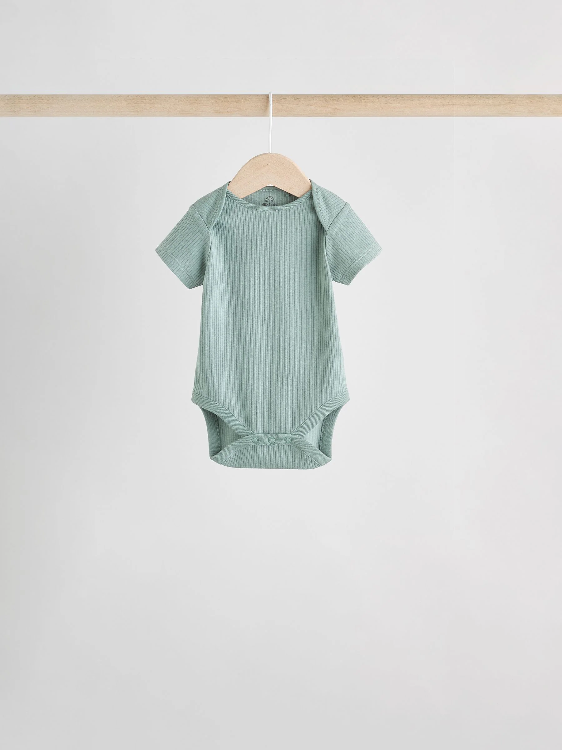 Blauw - Set van 5 babyrompertjes met korte mouwen