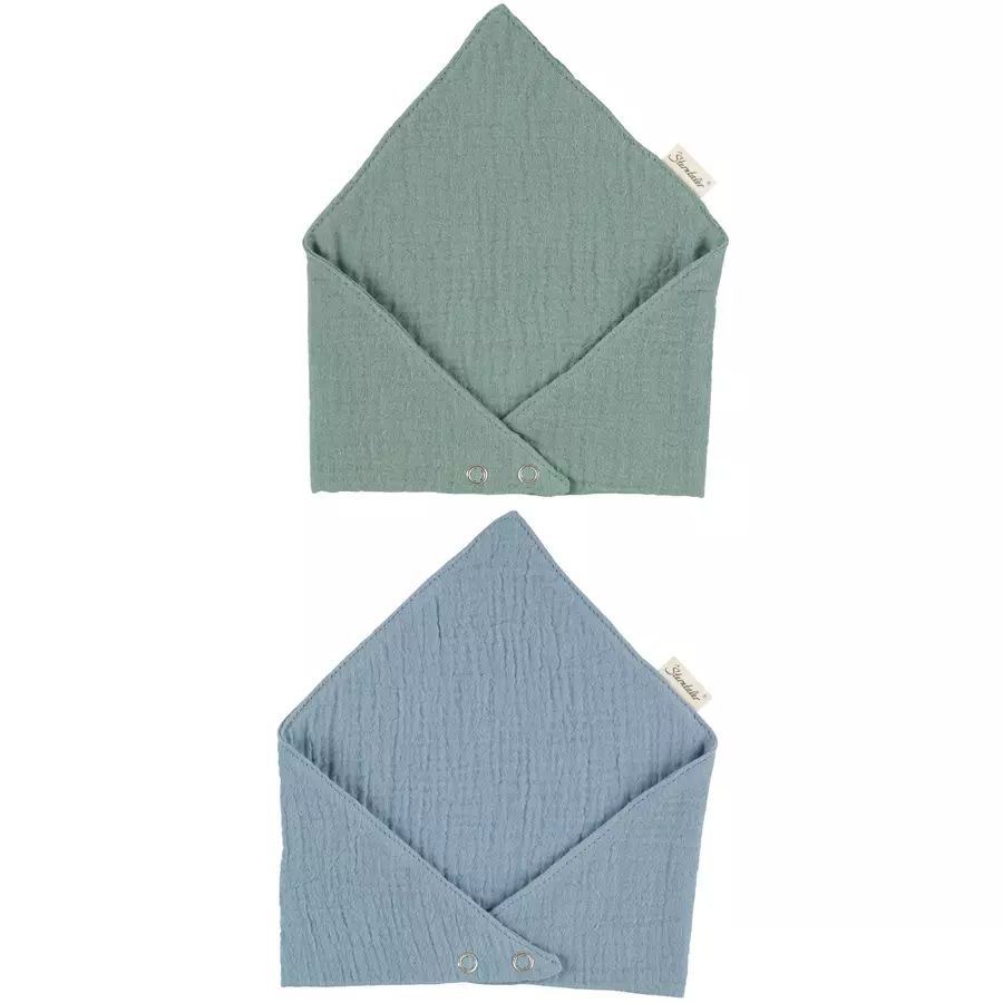 Sterntaler Halstücher Musselin Doppelpack hellblau