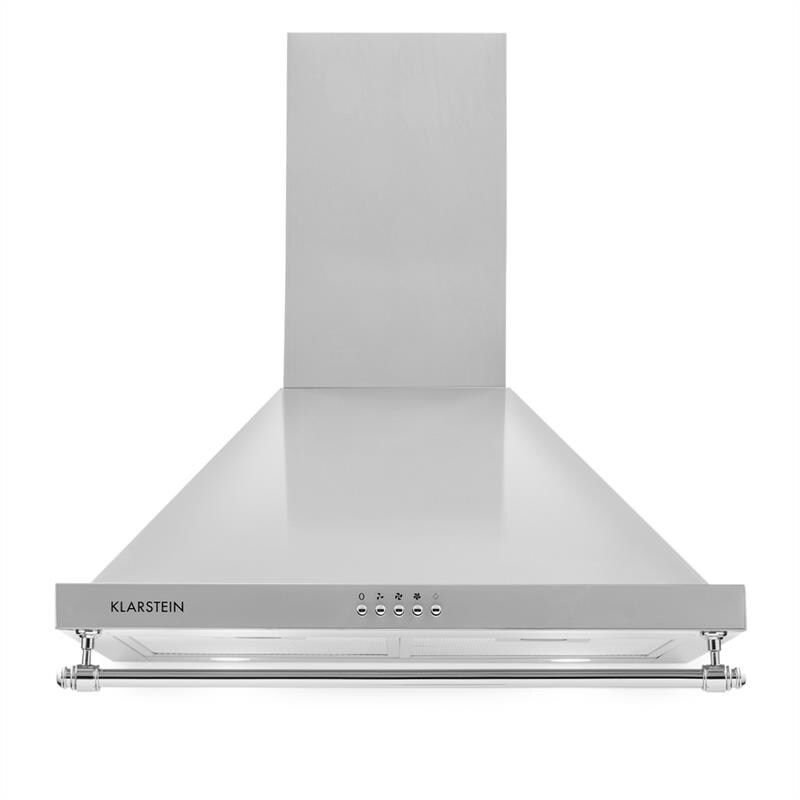 Montblanc 60 Dunstabzugshaube 610m³/h 165W 2x1,5W LED Reling Silbergrau