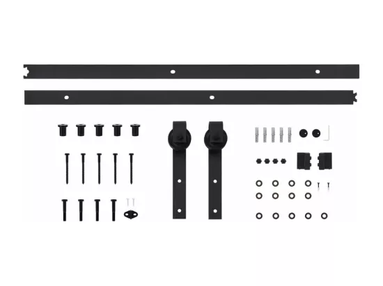 Porte coulissante avec kit de quincaillerie 80x210cm Pin massif