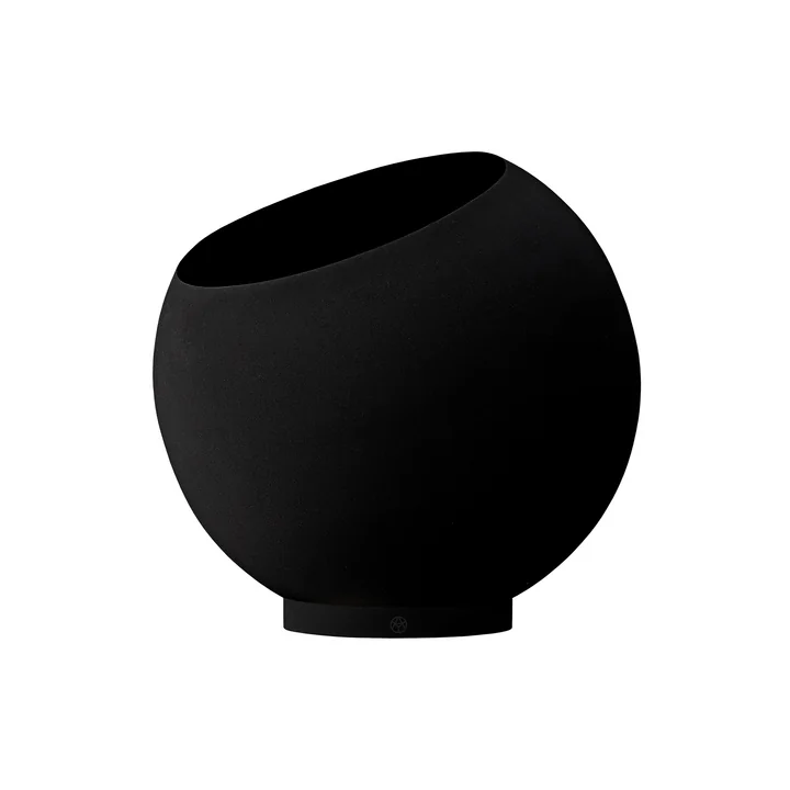 AYTM - Globe Blumentopf, Ø 37 x H 32,2 cm, schwarz / schwarz