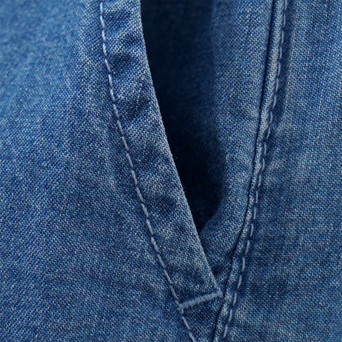 Topolino Mädchen Shorts aus leichtem Denim blau
