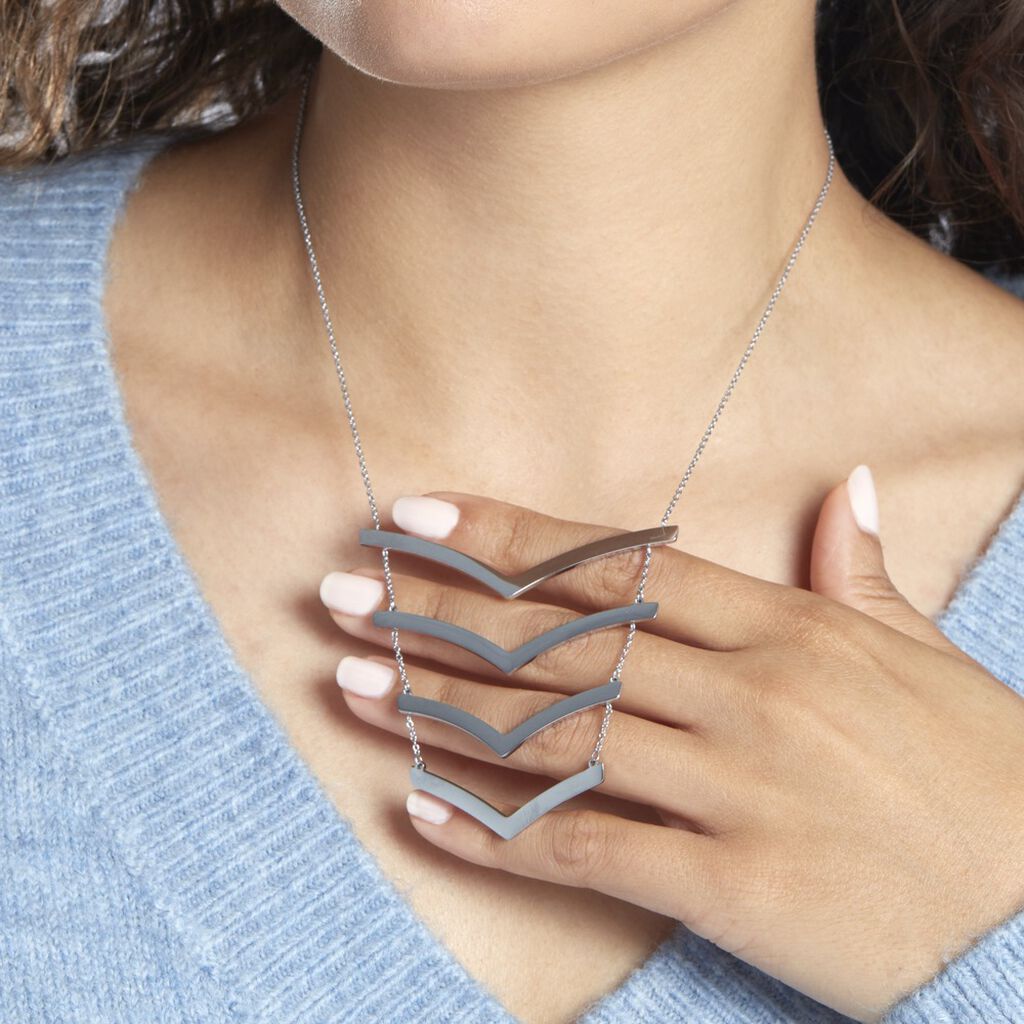 Collier Abid Acier Blanc