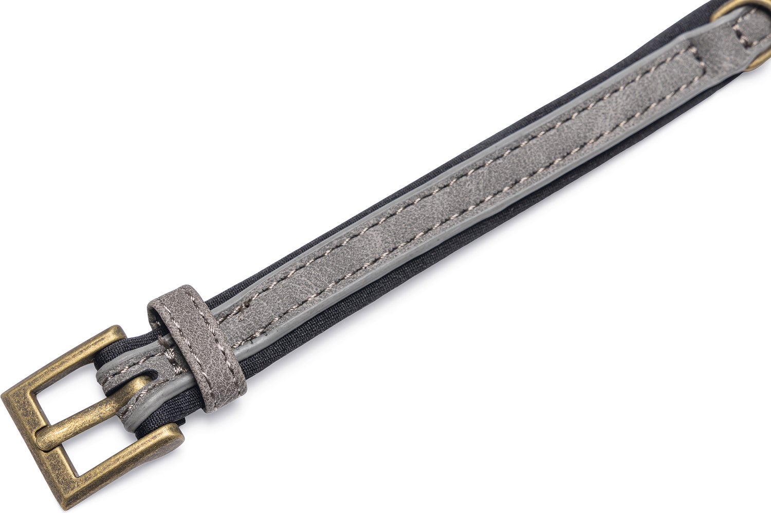 Beeztees hondenhalsband Balacron Ax grijs 24-30 x 1 cm