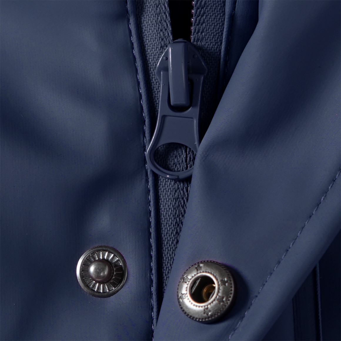 Famy Kinder Regenjacke mit gestepptem Futter dunkelblau