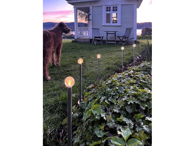 Star Trading Gartenlicht Bubbly 10-PIN Warmweiss, Silber Solargartendekoration