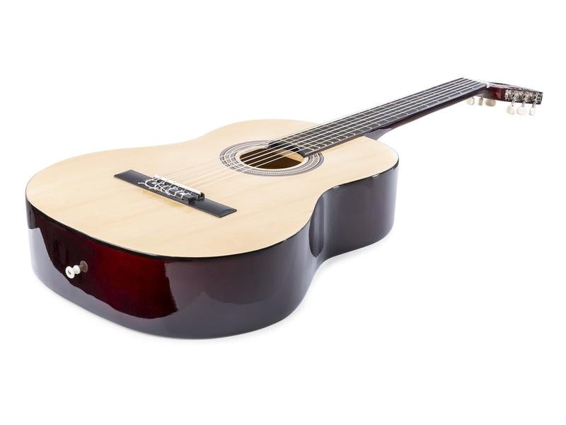 MAX Akustikgitarre SoloArt Set Natur Klassische Gitarre mit Zubehör