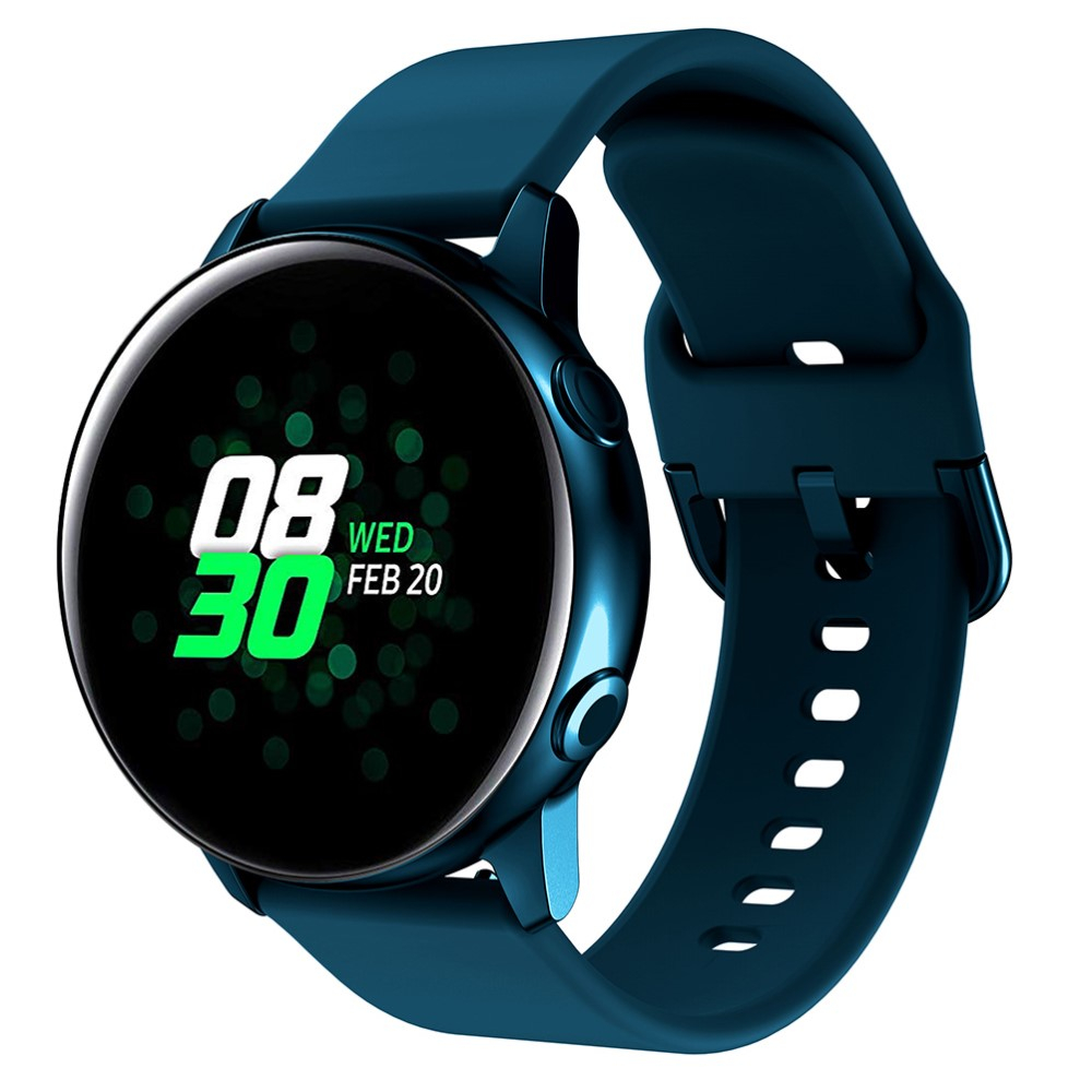 Samsung Galaxy Watch 7 (44mm) Silikon Sport Armband mit Dornschliesse (Gelenkumfang: 155-195mm) - Blau