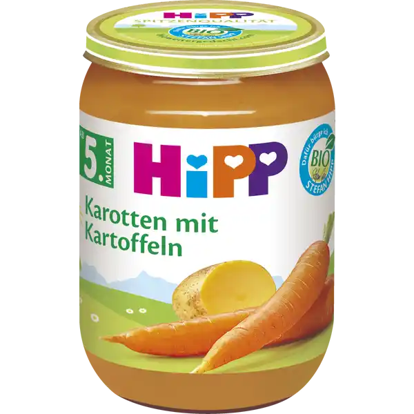 Bio Karotten mit Kartoffeln ab 5. Monat
