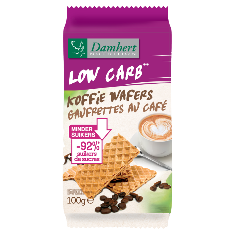 Damhert Koffiewafers Koolhydraatarm 100g