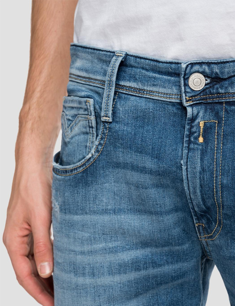 REPLAY JEAN HOMME ANBASS STRETCH DESTROY