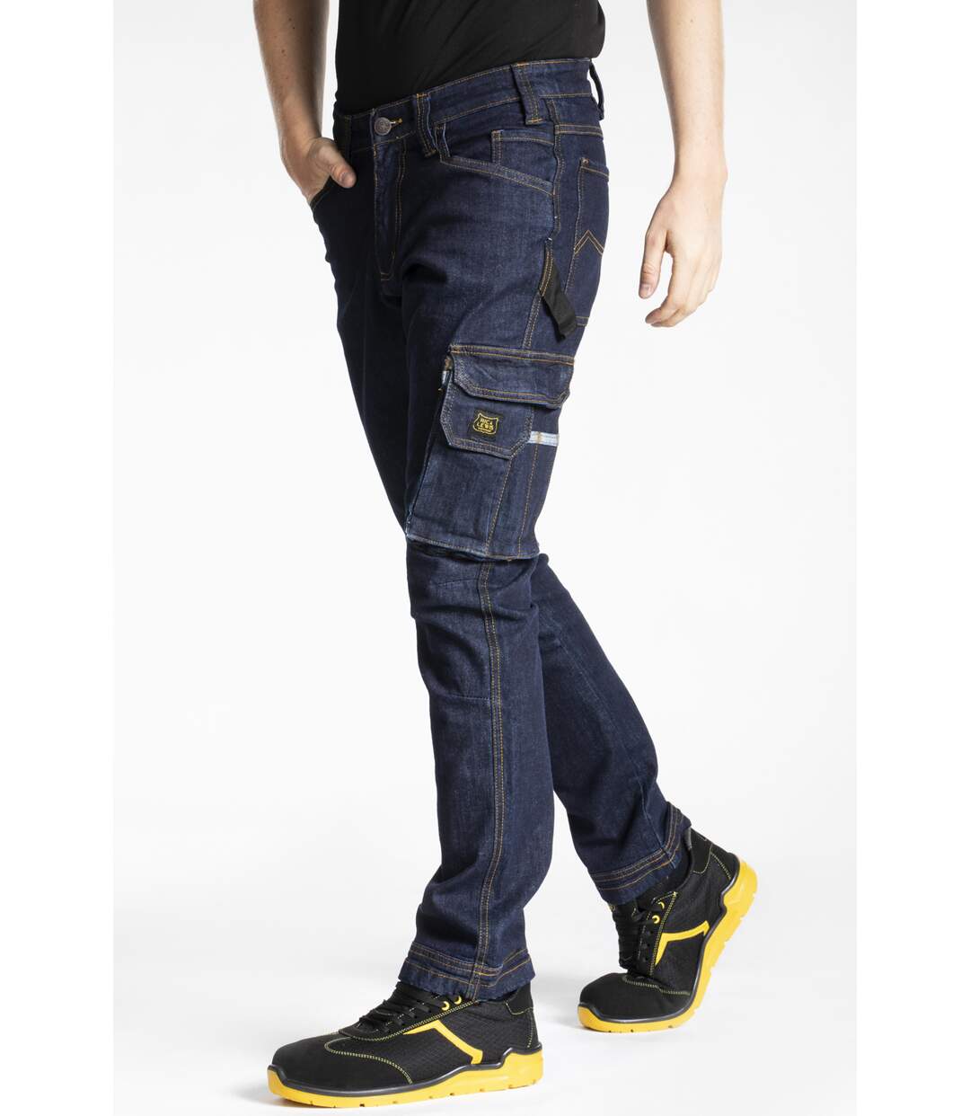 Jeans de travail multi poches stretch brut JOBA DENIM