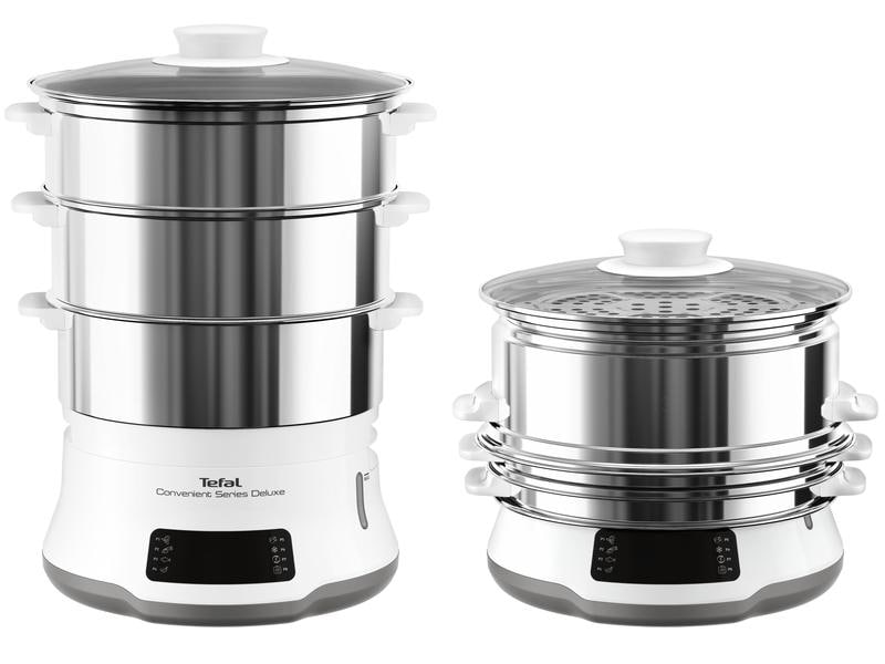 Tefal Dampfgarer Steamer Deluxe Dampfgarer aus Edelstahl