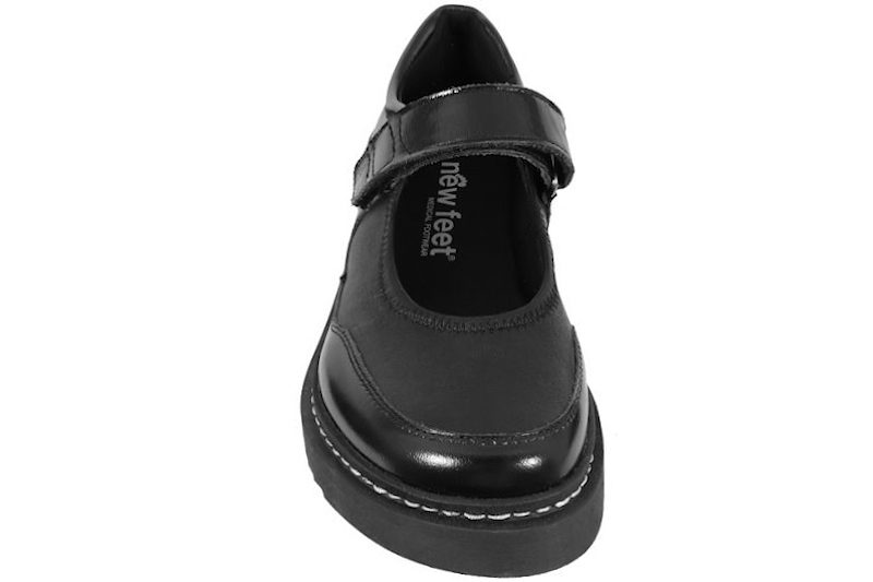 NEW FEET BALLERINA WITH 1 VELCRO PLAIN LEATHER W STRETCH
