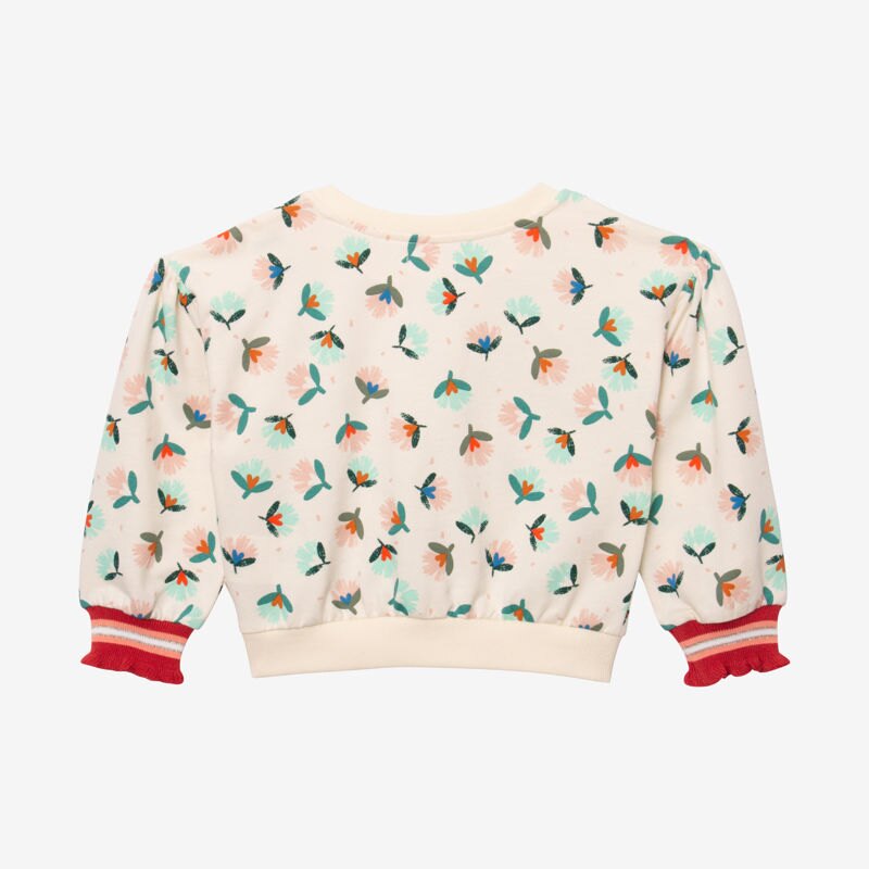 Sweat bébé fille herbier blanc Catimini Blanc