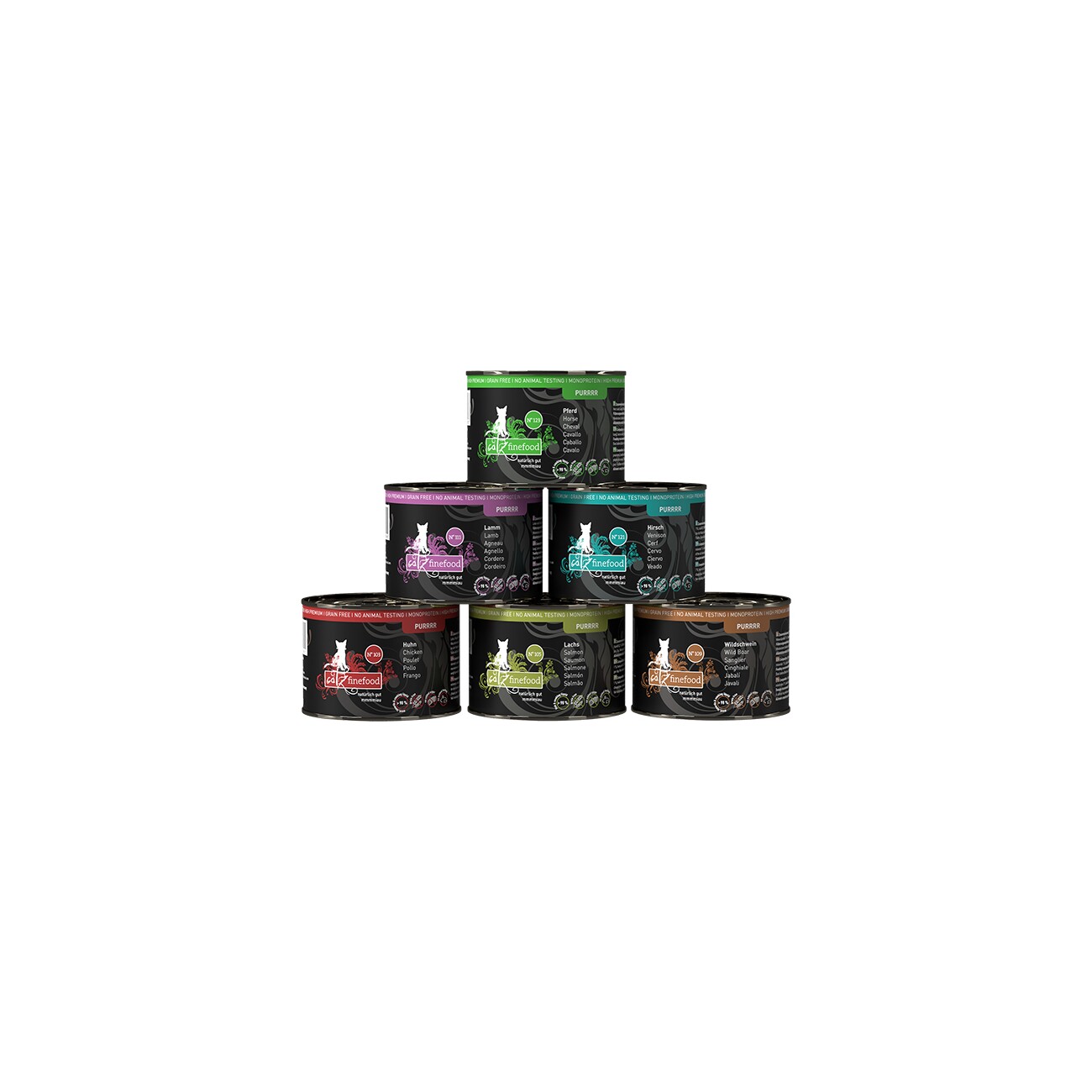 Catz finefood Nassfutter Purrrr Adult Multipack 6x200 g