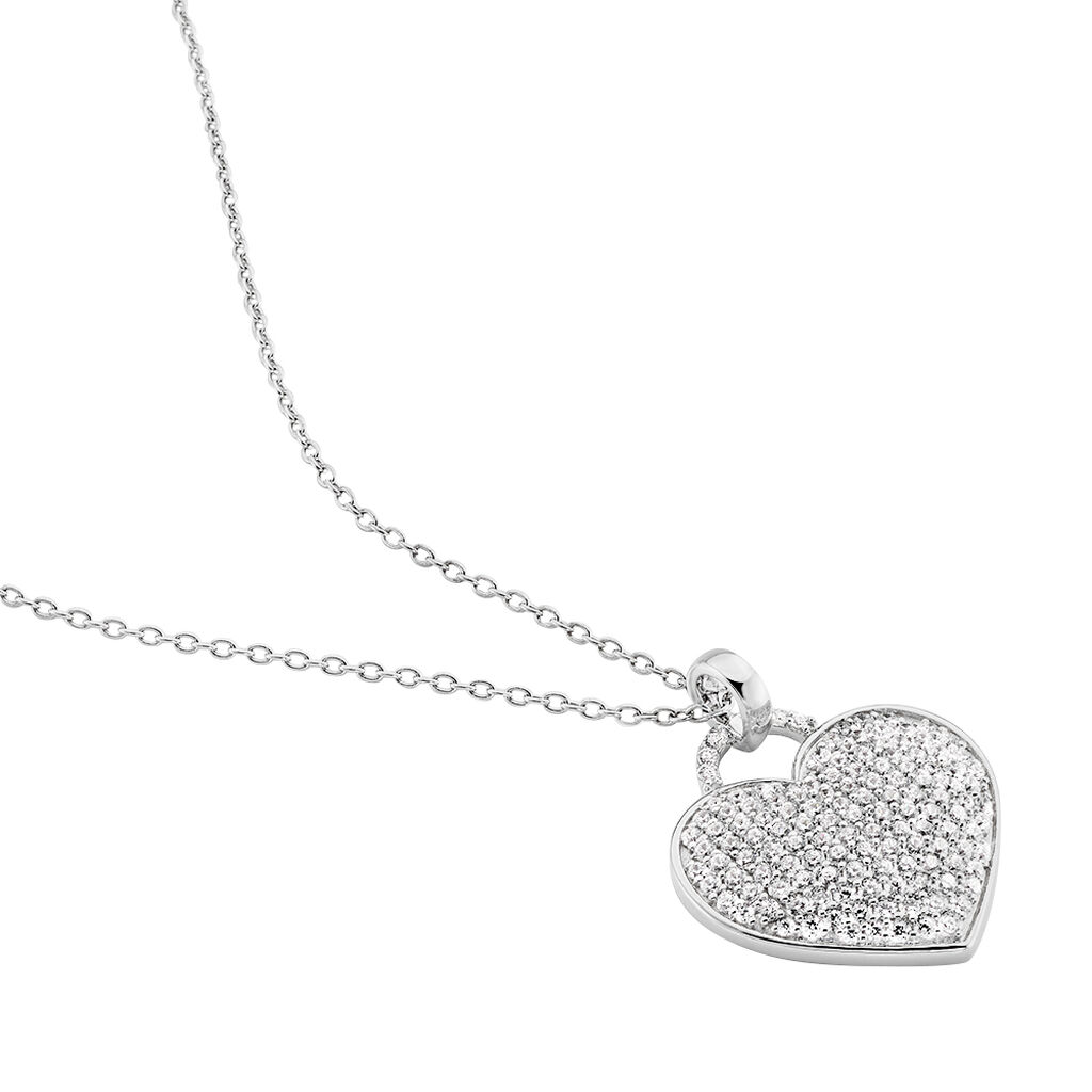 Collier Achilles Argent Blanc Oxyde De Zirconium