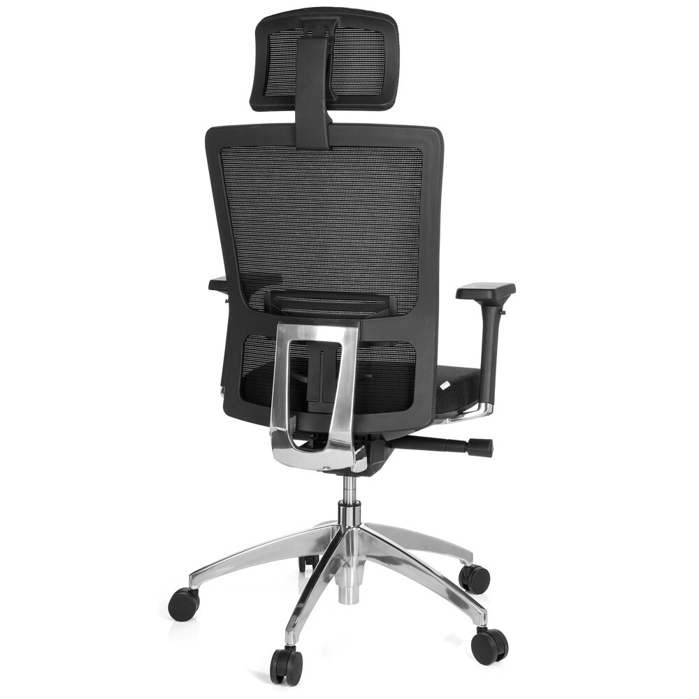 Profi Bürostuhl ASTRA LUX Stoff/Netzstoff mit Armlehnen (höhenverstellbar) hjh OFFICE