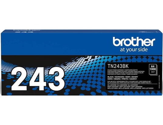 BROTHER - Cartouche toner TN243BK Noir Jusqu'à 1000 pages