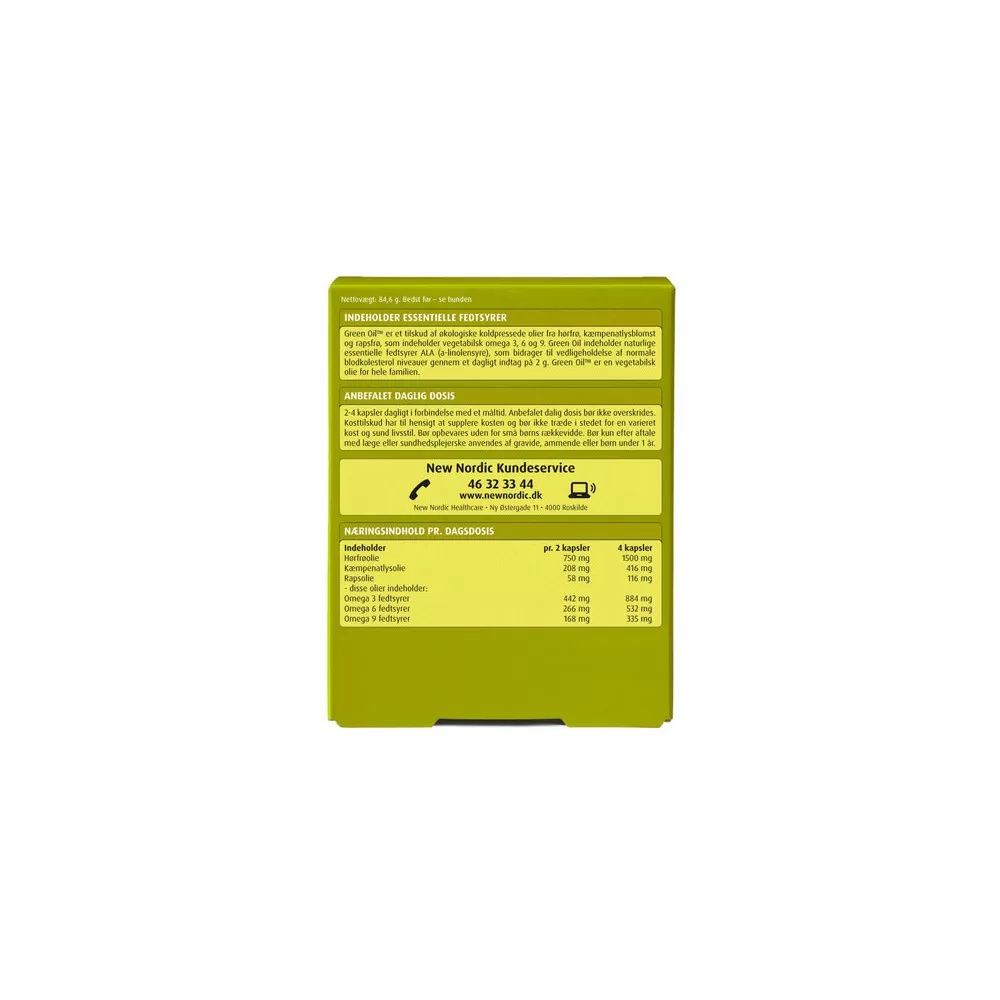 New Nordic Green Oil - 120 stk.