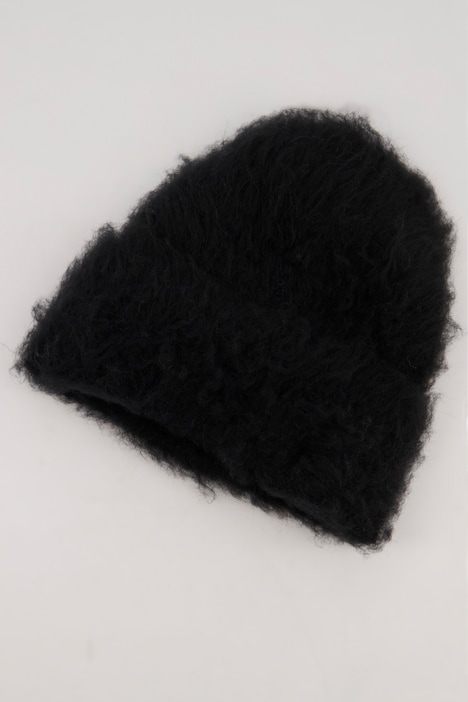 Strickmütze, Bouclé-Rippstrick, kuschelweich