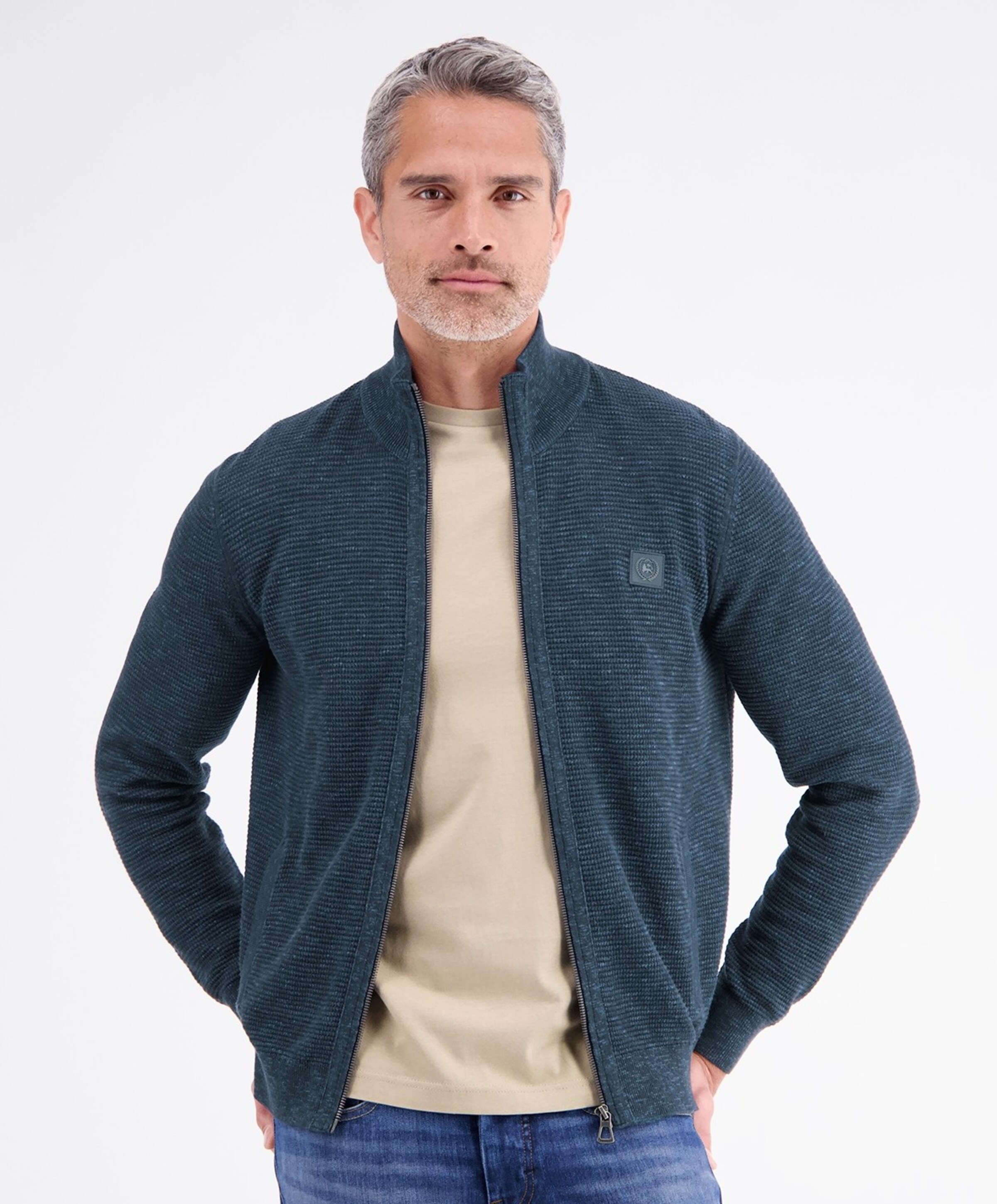 Lerros Heren vest blauw