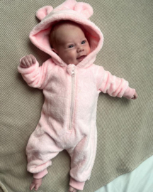 Baby Teddy Onesie – Soft Pink