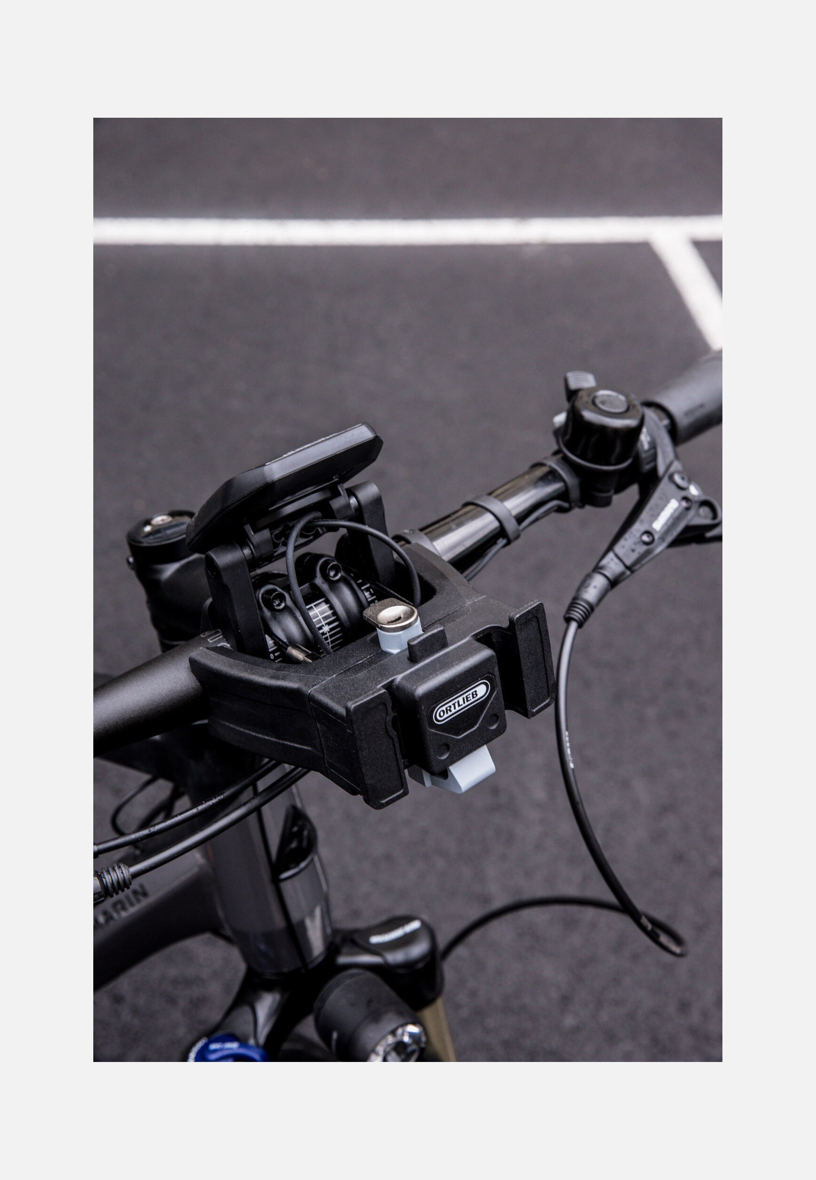 Lenker Montageset E-Bike mit Schloss Schwarz - Accessories