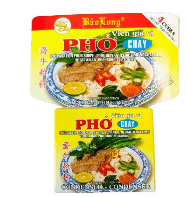 Bao Long Vegetarische Pho Soep Kruidenbouillonblokjes 75g