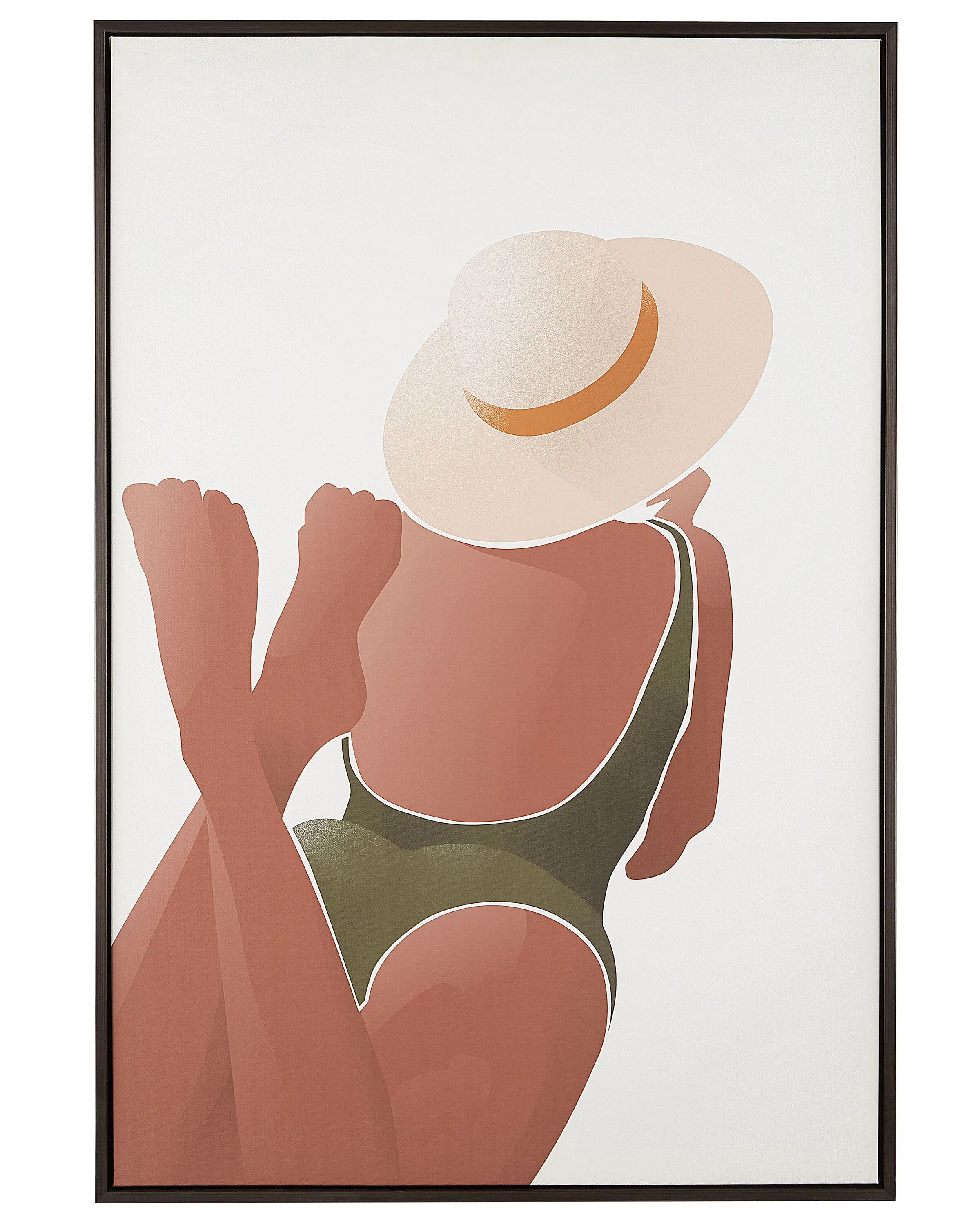 Canvas FELTRINA Vrouwelijk motief 63 x 99 cm Wit