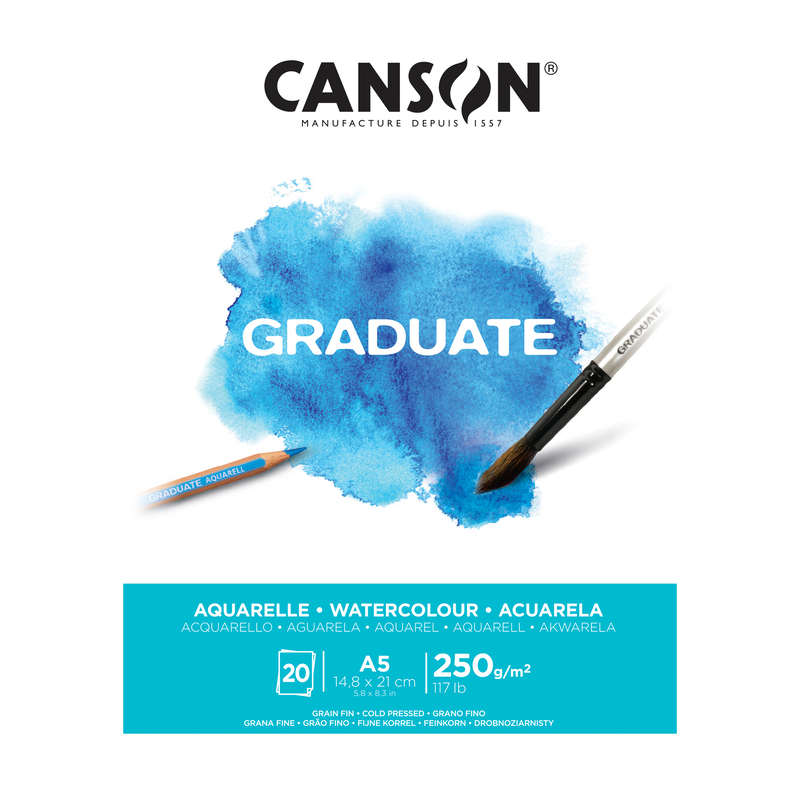Canson Aquarellblock Graduate, A5