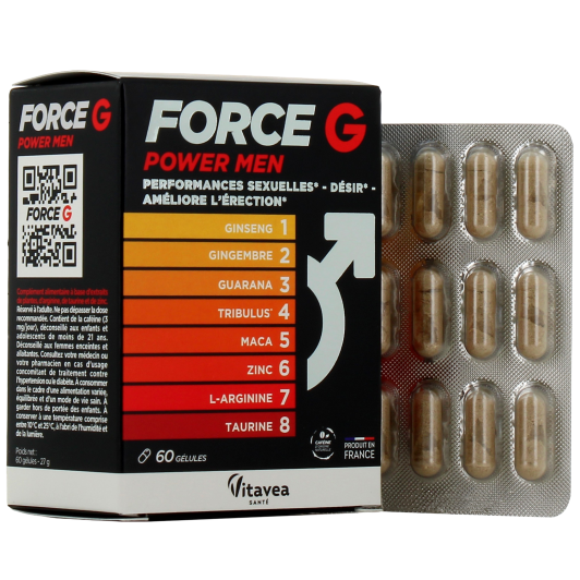 Force G Power Men : performances sexuelles - Complément alimentaire