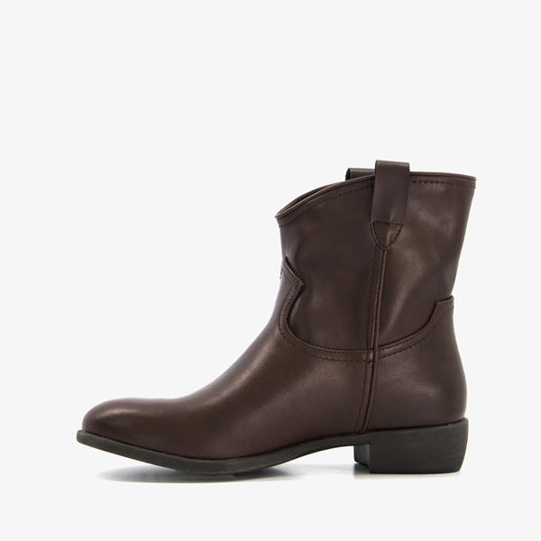 Blue Box lage dames western boots bruin