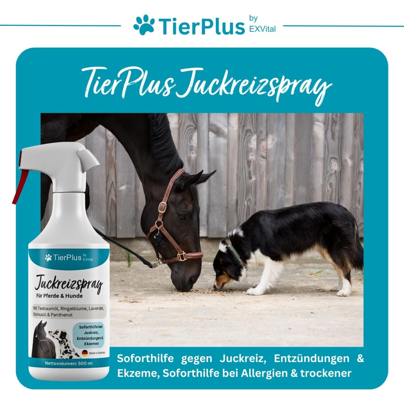TierPlus ® Juckreizspray für Pferde & Hunde 500 ml