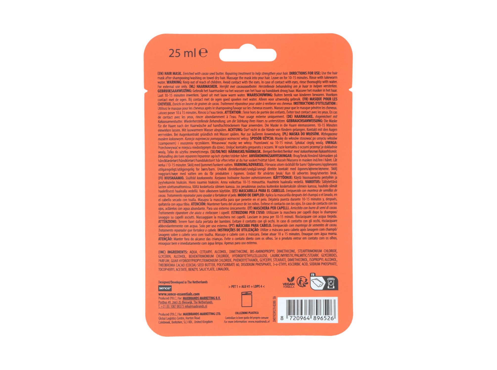 MÁSCARA CABELO SENCE REPAIR SOLAR ENERGY 25ML