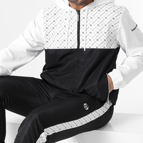Ensemble de Survetement Diamante 40012 Blanc Noir