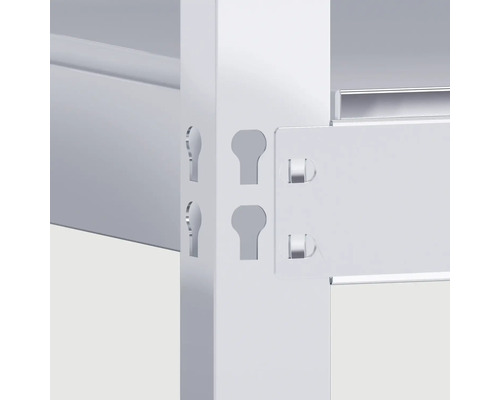 Vario C-profiel Schulte zwart structuur 105x4,2x2,8 cm insteeksysteem 2 stuks